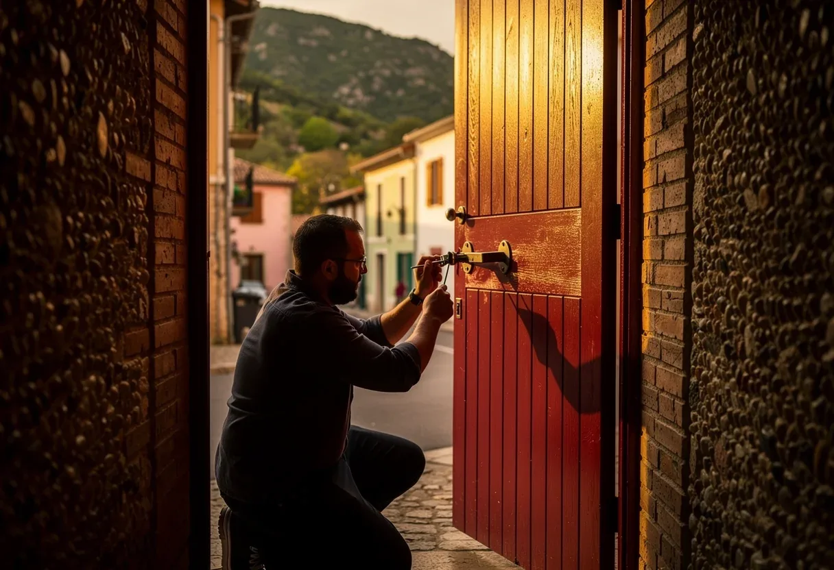 Ouverture fine d'une porte claquée à Le Boulou