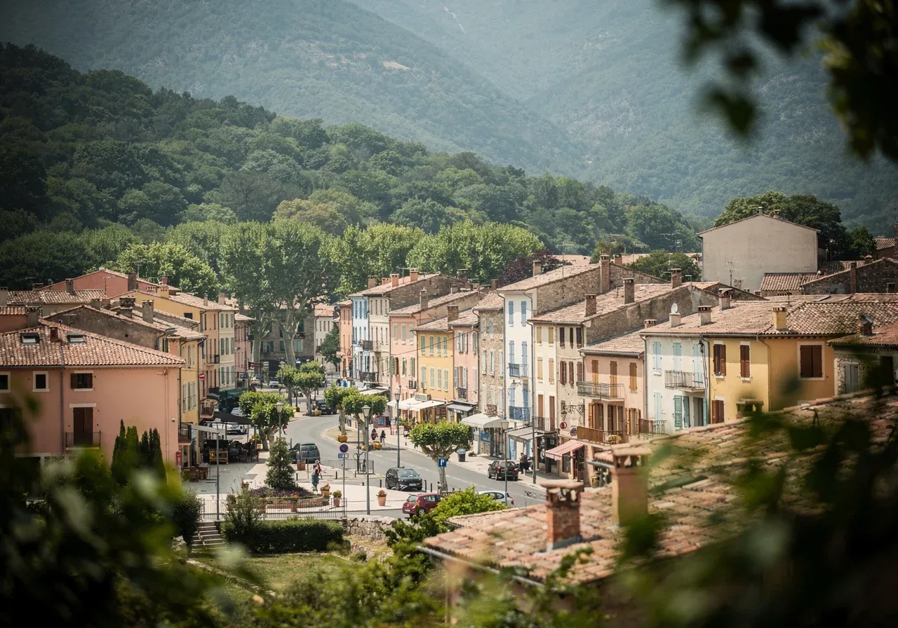 Vue de Le Boulou et de ses environs